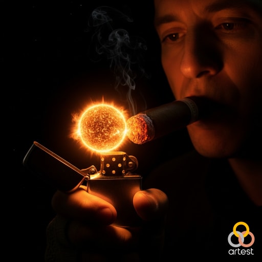 Big Man with a Cigar