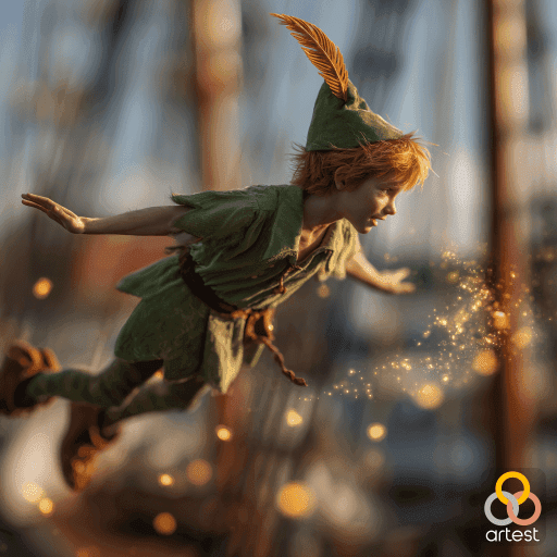 Morning Flight of Peter Pan