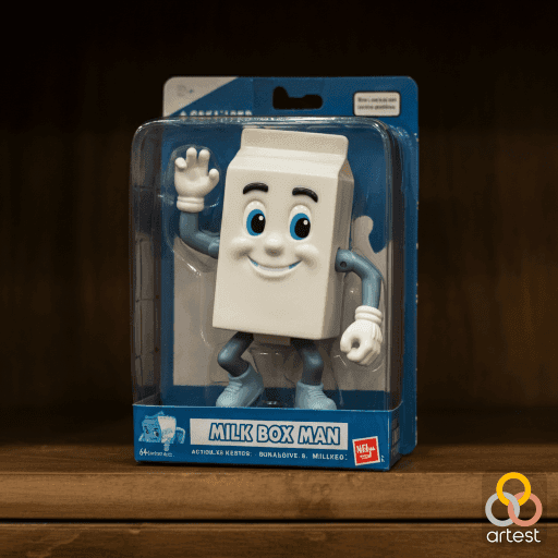 Nostalgic Milk Box Man