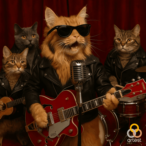 Rockabilly Cat Serenade