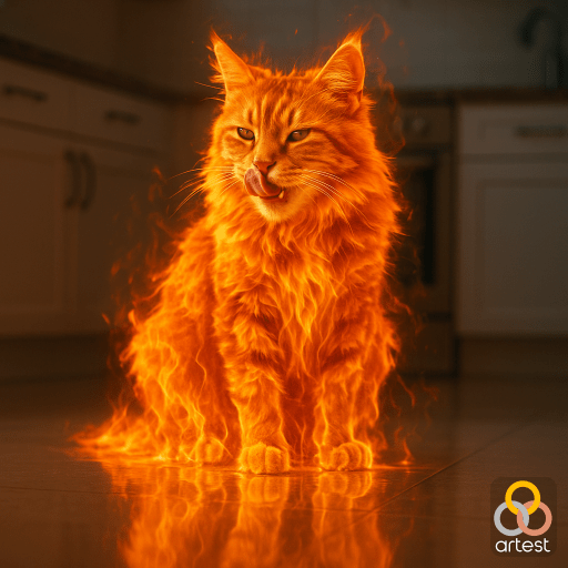 Flaming Feline Mirage