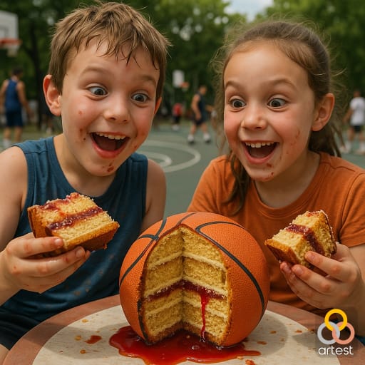 Basketball Cake Delight